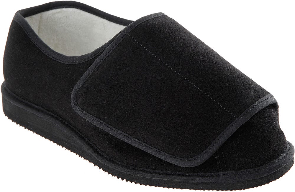 Cosyfeet Rowan Suede Unisex Extra Wide Slippers for Swollen Feet
